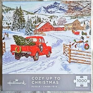 Hallmark Puzzle "Cozy Up To Christmas" - 1,000 pieces - EUC